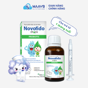 Men vi sinh Novofido bổ sung lợi khuẩn cho bé