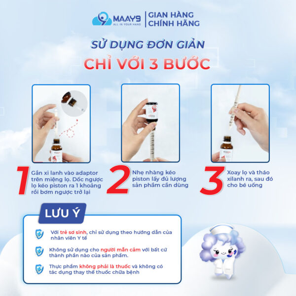 Cách sử dụng Canxi sữa Novocal baby drop forte