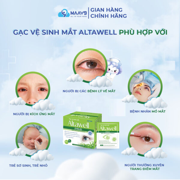 Đối tượng sử dụng của gạc vệ sinh mắt Altawell