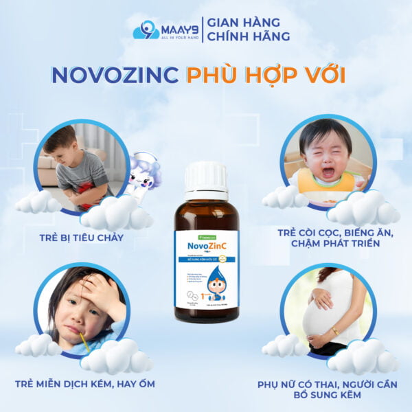 Kẽm hữu cơ NovoZinc phù hợp