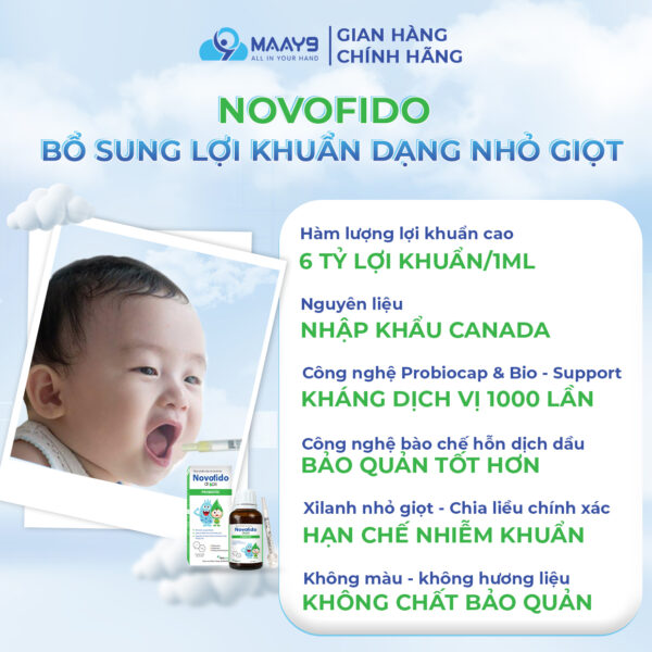 Lợi điểm của men vi sinh Novofido