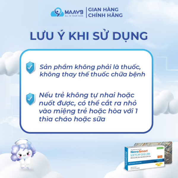 lưu ý khi sử dụng viên uống novosmart softcap