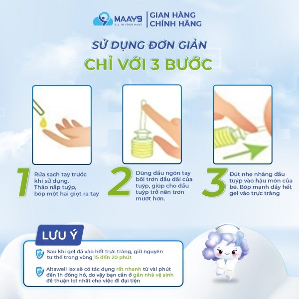 Hướng dẫn sử dụng gel thụt giảm táo bón