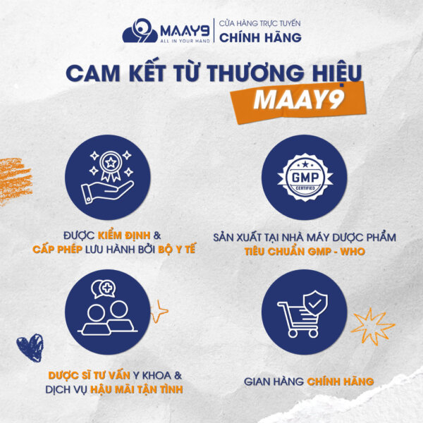 Cam kết đến từ nhà maay9 cho sản phẩm bọt rủa mặt ngừa mụn m'gen