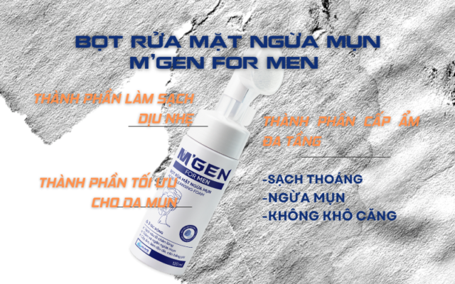 Sữa rửa mựt cho nam M'gen