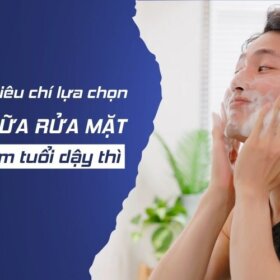 lựa chọn sữa rửa mặt cho nam tuổi dậy thì