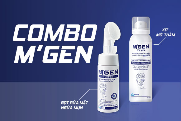 combo gel tắm và xịt mờ thâm