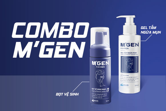 combo bọt vệ sinh và gel tắm